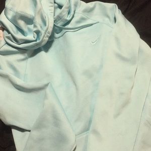 Nike light blue hoodie